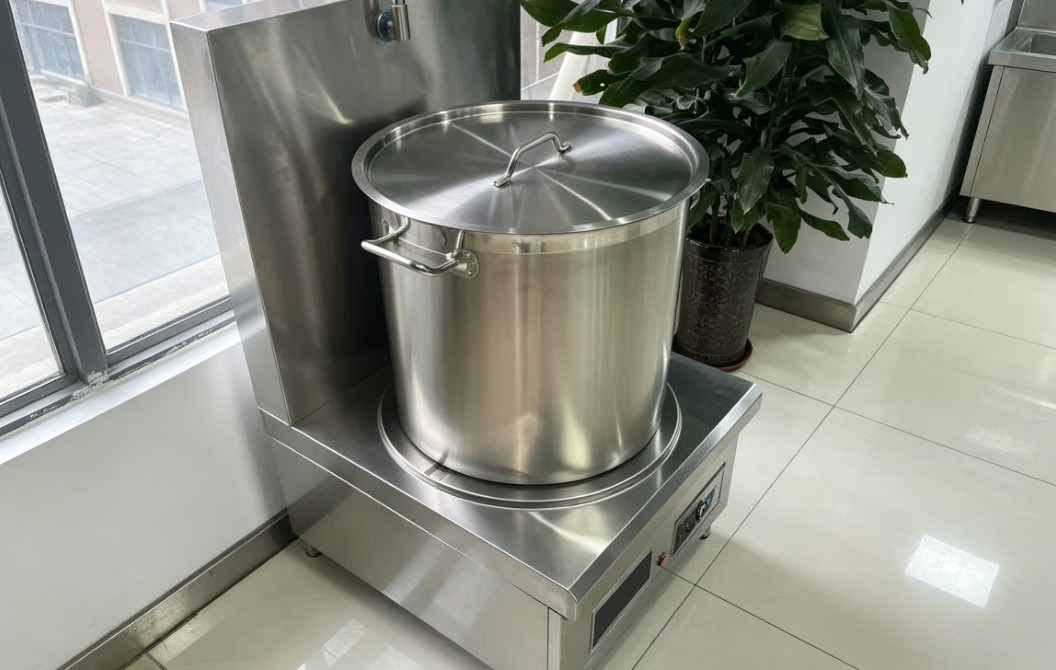 Commercial Stockpot Stove: CHINENG Single & Double Head, 8–15 kW, 98 L Pot, 2-Year Warranty — For Soup, Broth & Stew