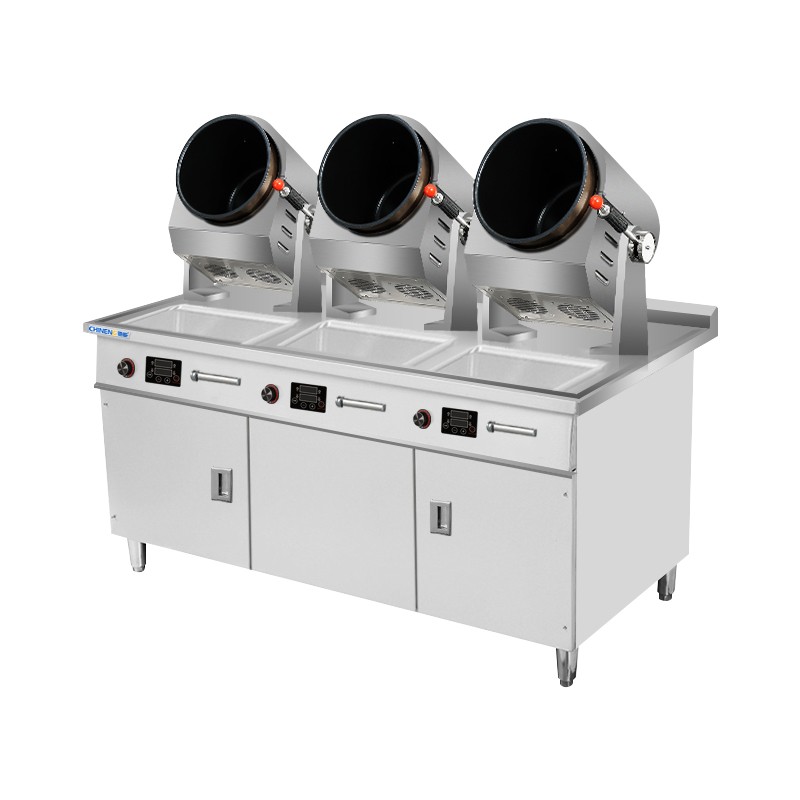 Compact Tabletop Automatic Stir-Fry Machine