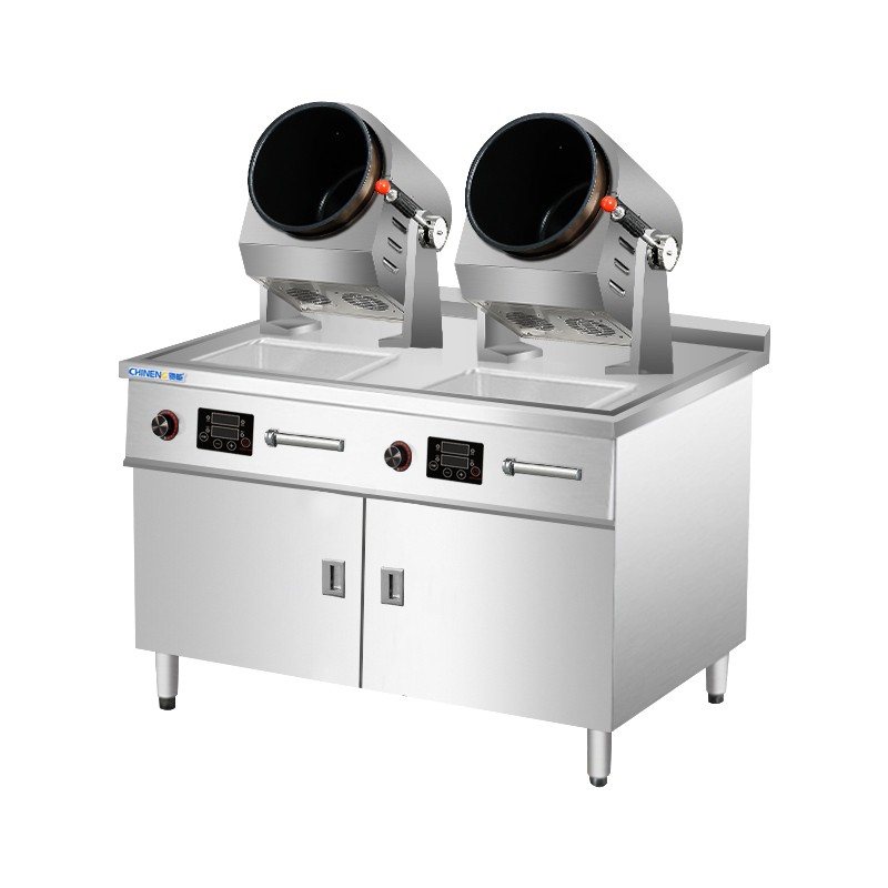 Compact Tabletop Automatic Stir-Fry Machine