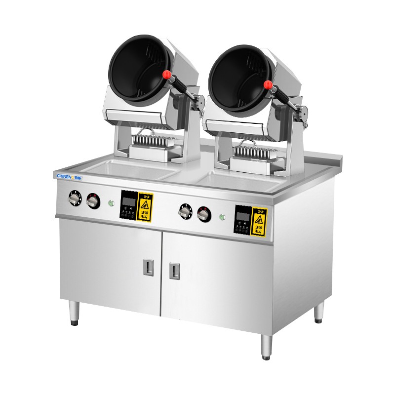 Compact Tabletop Automatic Stir-Fry Machine