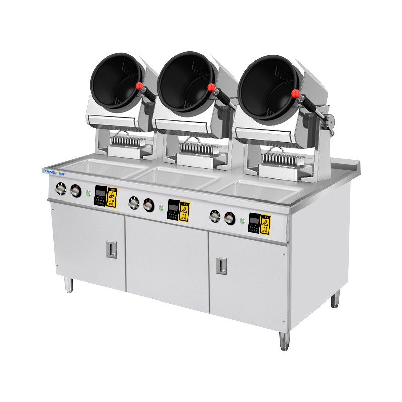Compact Tabletop Automatic Stir-Fry Machine